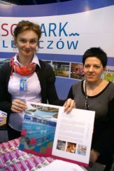 Świat się dowie o Kleszczowie … Więcej Baseny są naszą dumą i przyszłością - mówią zgodnie Katarzyna Skowrońska (z lewej) i Monika Załęska-Kęsy z „Solparku Kleszczów” / fot.: Marek Perzyński