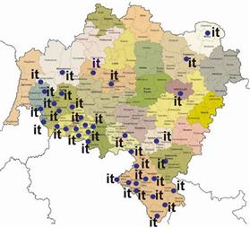 Lokalizacja punktów „it” na Dolnym Śląsku