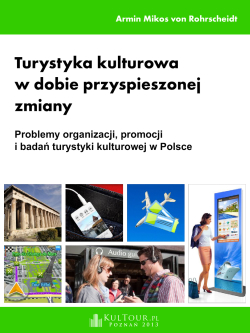 Turystyka kulturowa w dobie przyspieszonej zmiany